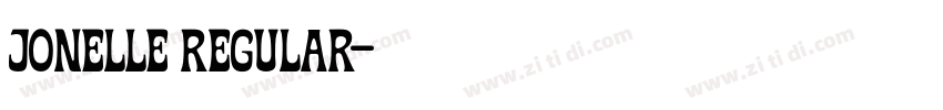 JONELLE Regular字体转换 JONELLE Regular字体转换